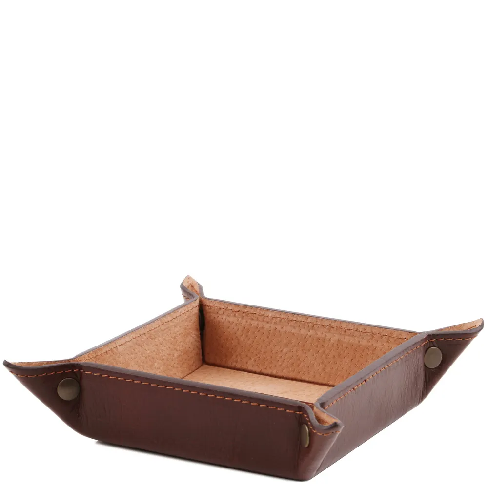 Exclusive leather valet tray Large size