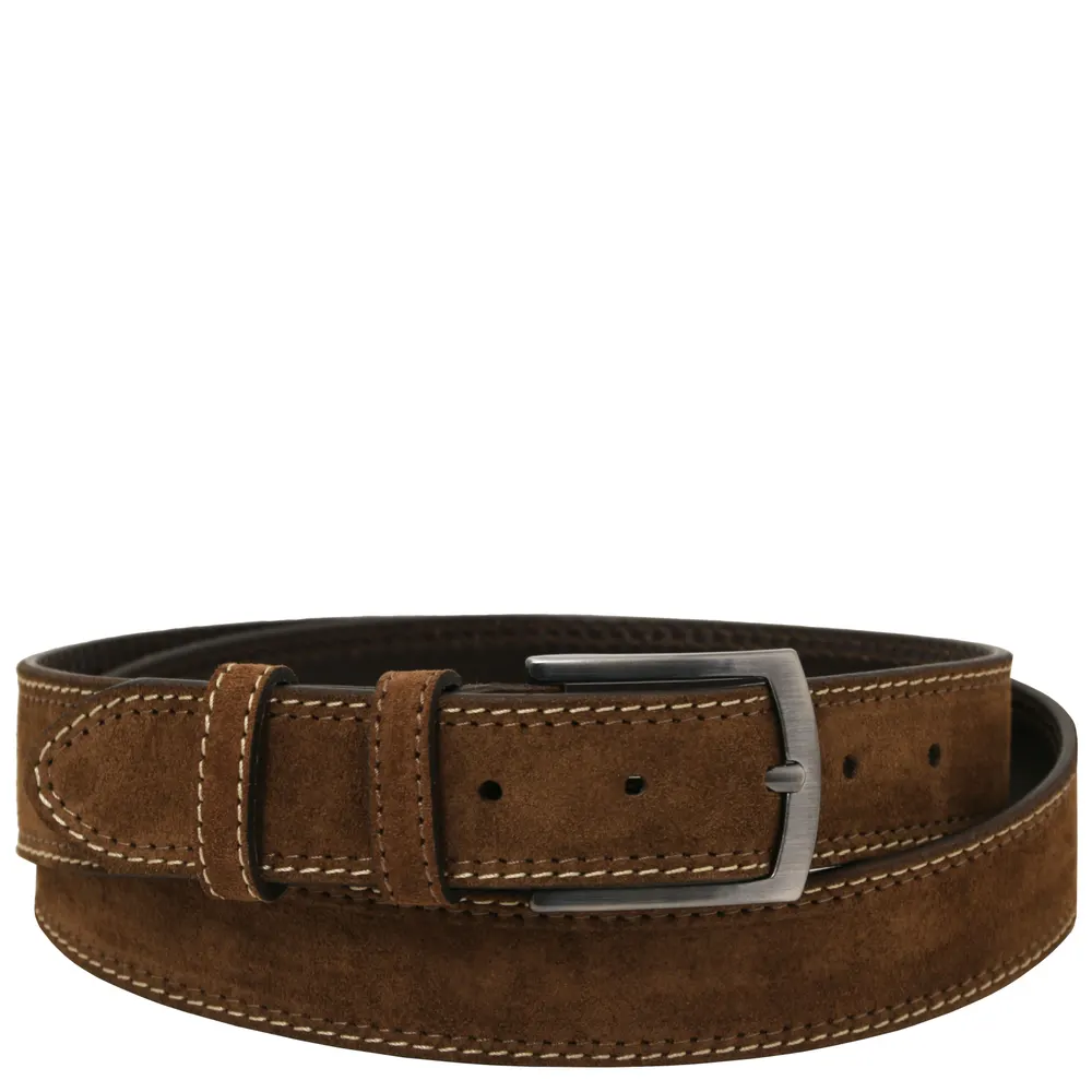Casual suede leather belt 35mm - 105 cm