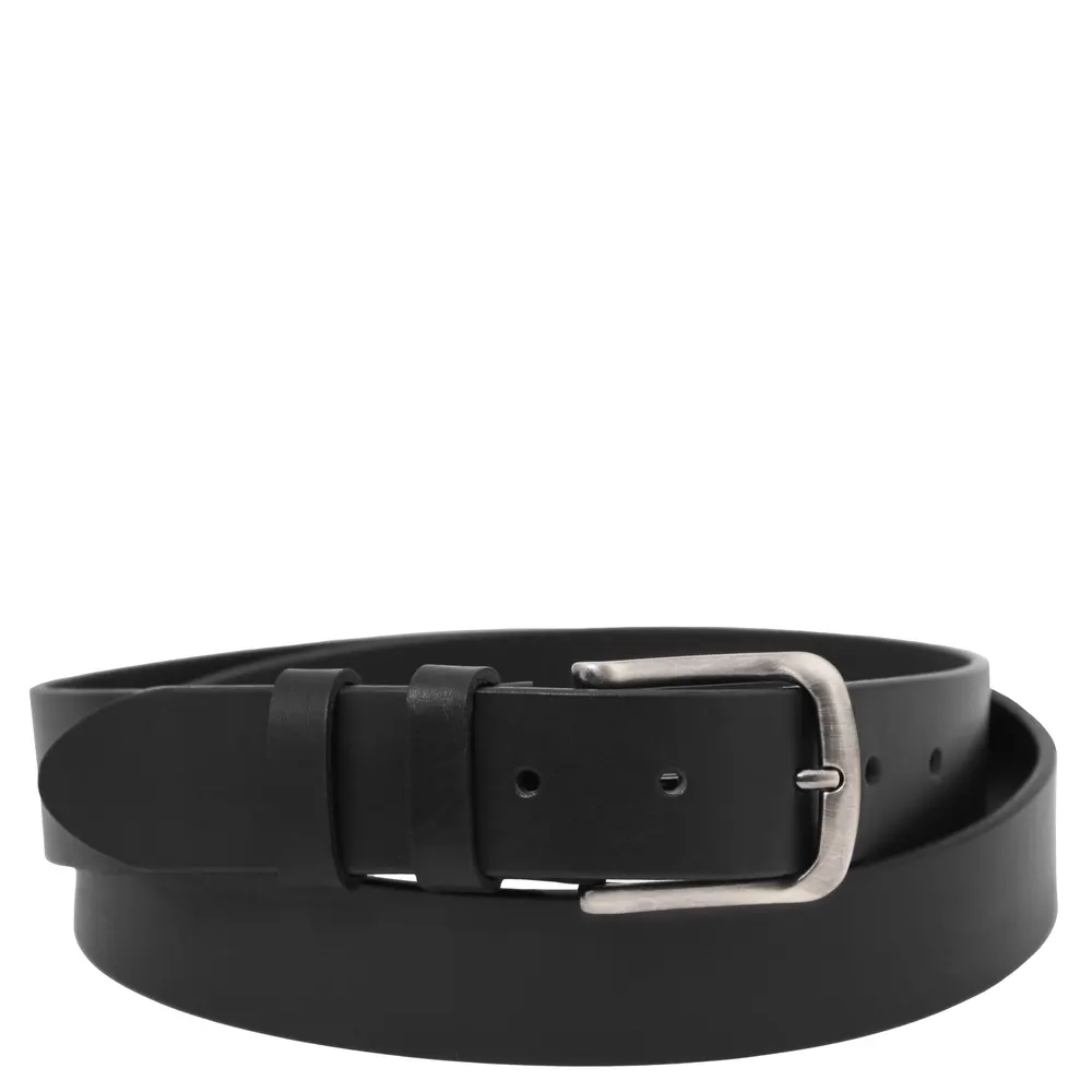Handcrafted leather belt 35mm for jeans - 100 cm