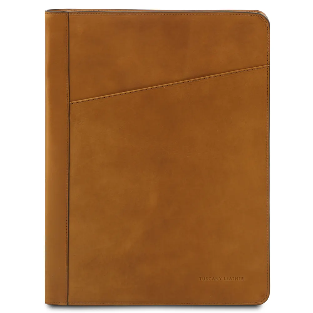 Augusto Leather document case with ring binder