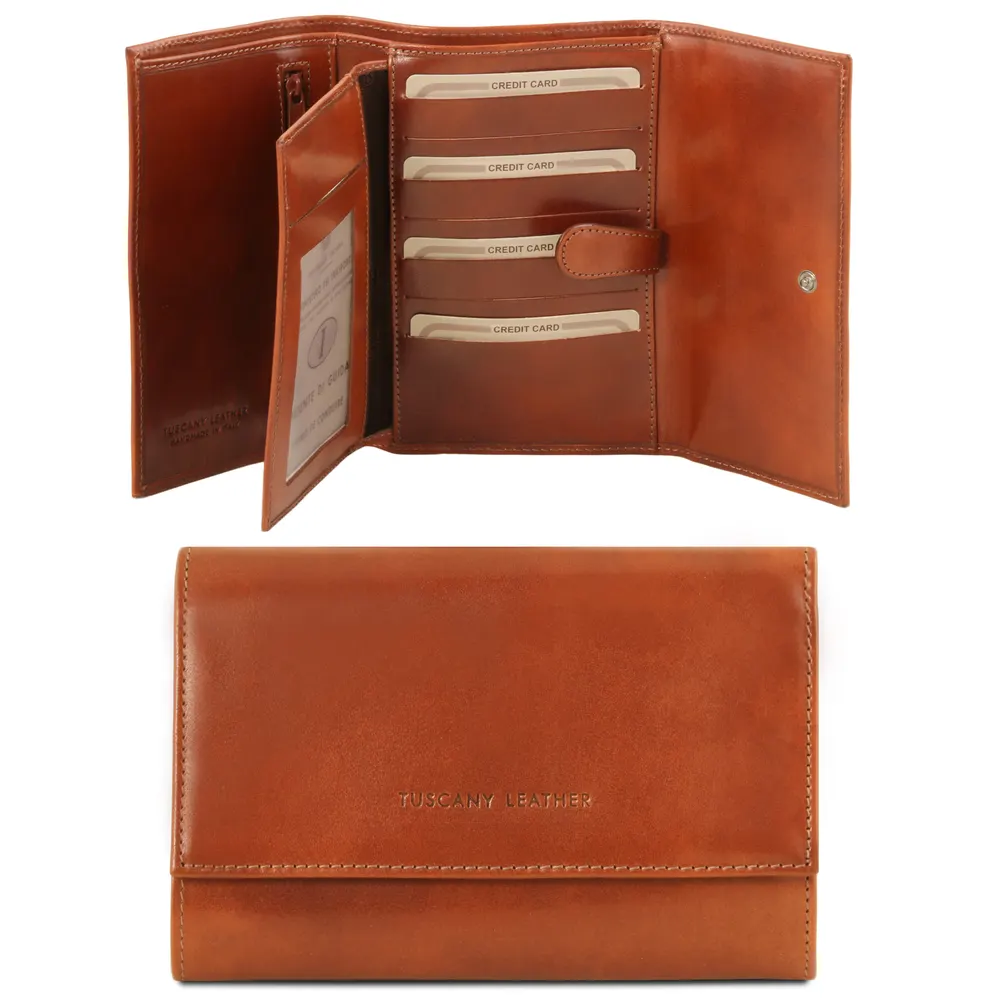 Exclusive 4 fold leather wallet for women