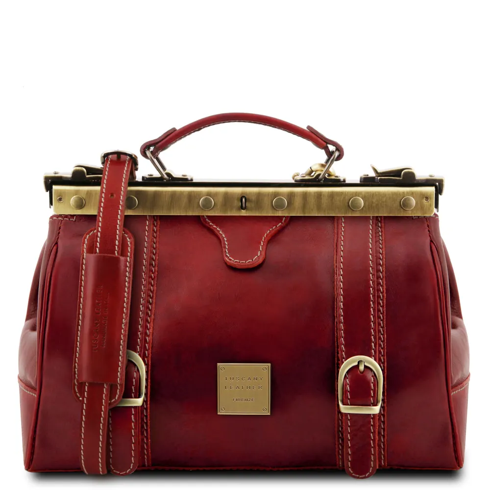Monalisa Doctor gladstone leather bag with front straps