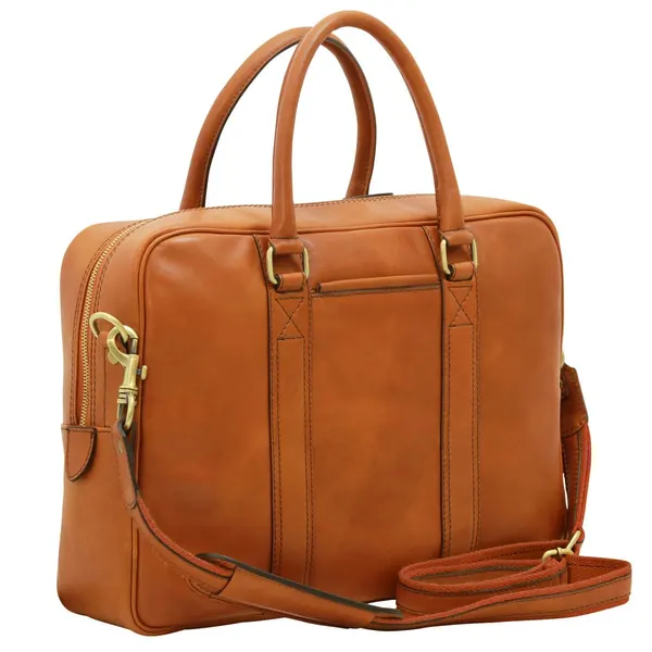 Soft Calfskin Leather Briefcase