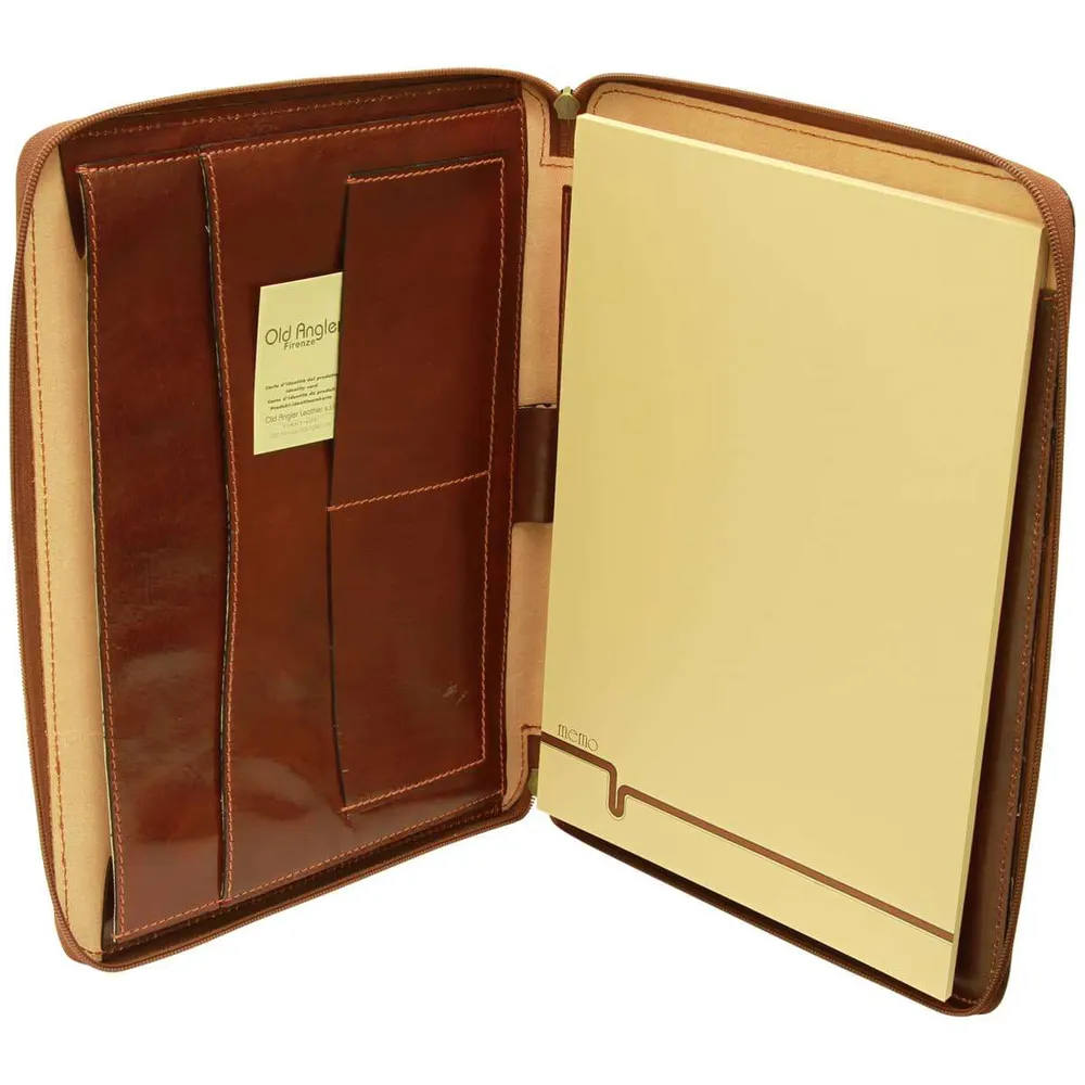 Cowhide leather portfolio - Brown 