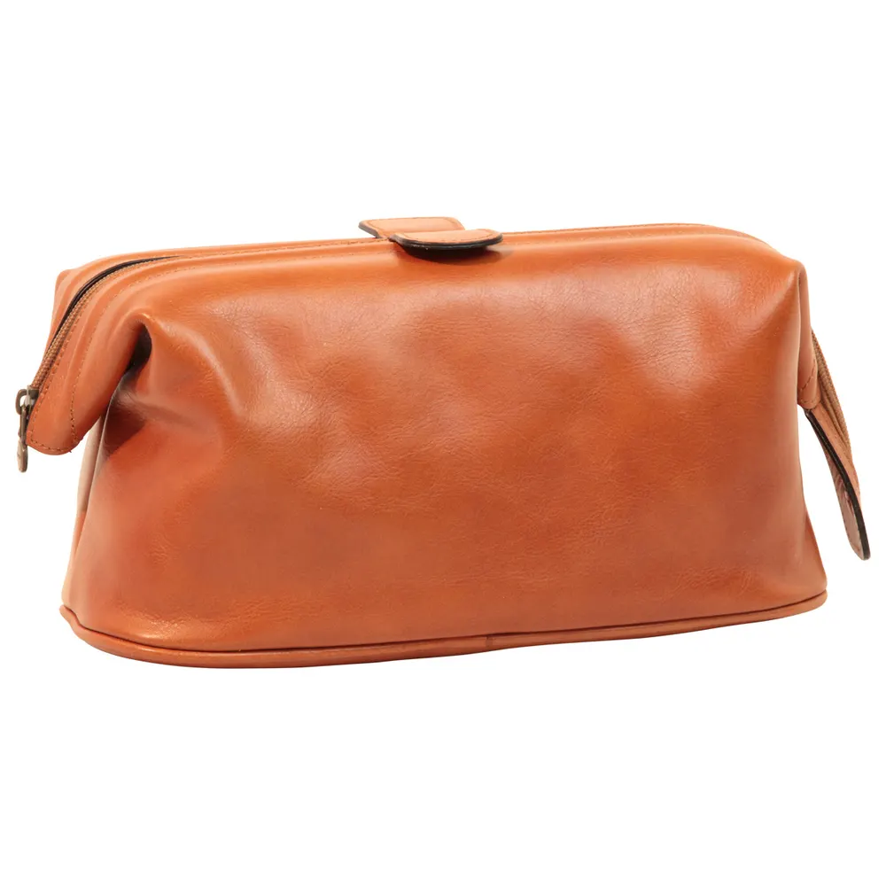 Leather Beauty Case - Brown Colonial