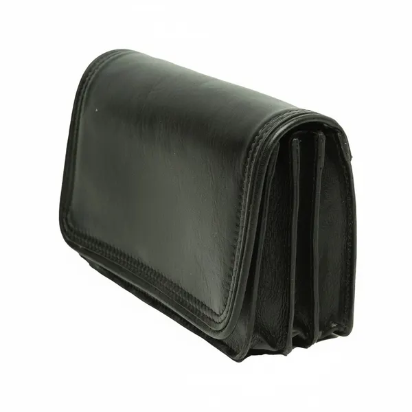 Leather clutch bag