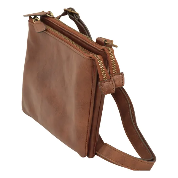full-grain calfskin leather shoulder bag