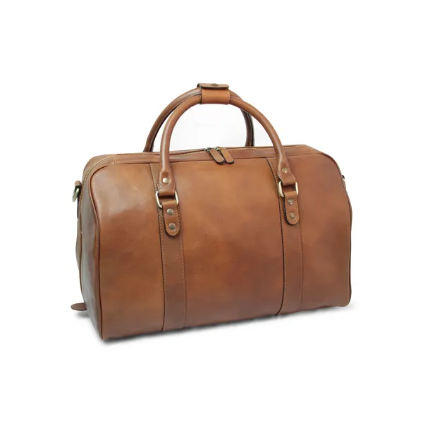 Full grain leather travel bag