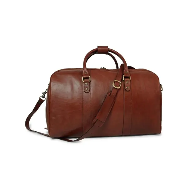 Full grain leather travel bag