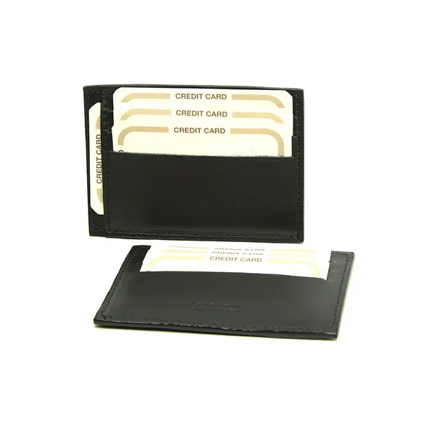 Leather Credit Card Holder with RFID blocking tecnology